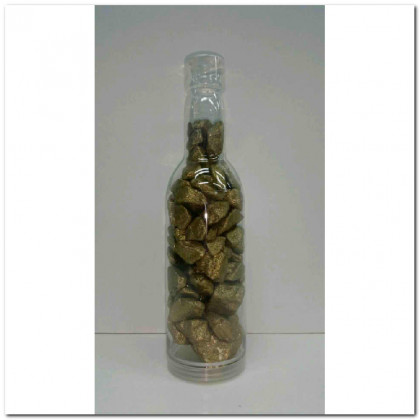PIEDRA GLITTER DECO ROCKS 15-30MM.650ML.GOLD