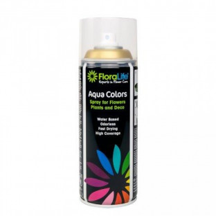 SPRAY FLORALIFE AQUA GOLD METALLIC.
