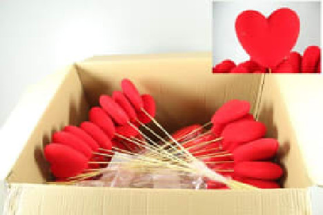 PICK CORAZON 14CM X2UNI