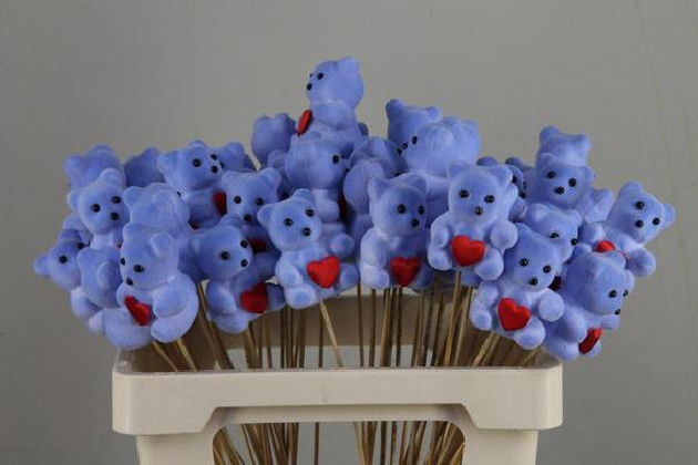 PICK OSITO AZUL + CORAZON X 5UNI