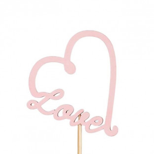 PICK CORAZON 7CM 50CM X 5 UNI ROSA