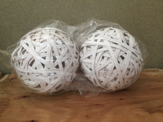 BOLA MIMBRE BLANCO D:20CM. X2