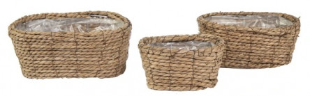 MIMBRE AROUND OVAL BASKET NATURAL L30Ø20H13