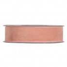 CINTA DOUBLE VELVET 25MMX7MT SALMON