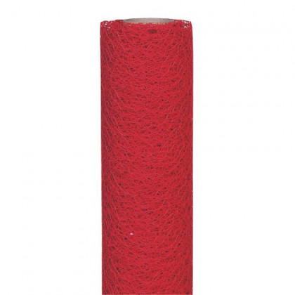 BOBINA TELA PARADISE 70CMX5MT ROJO