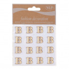 STICKERS LETRA B 10CMX10CM MADERA NATURAL(16 UNI)