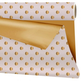 BOBINA OPACO ORO/BLANCO 100CM X 25M