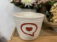 MACETA COTTON WHATSAP 21X17X15