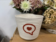 MACETA COTTON WHATSAP 17X14X10