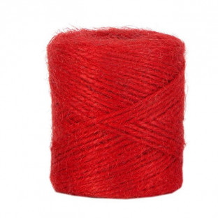 CINTA YUTE 2MM 100GR. ROJO