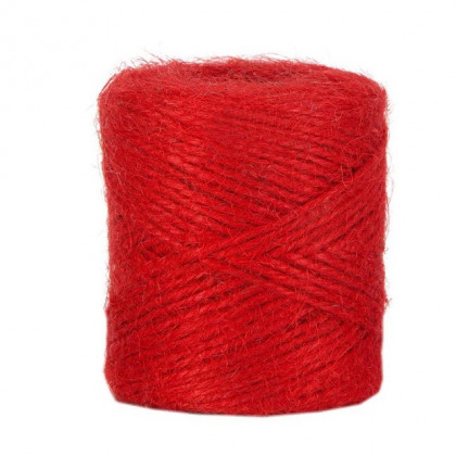 CINTA YUTE 2MM 100GR. ROJO