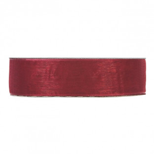 CINTA ORGANZA MM25X50MT BORDEUX