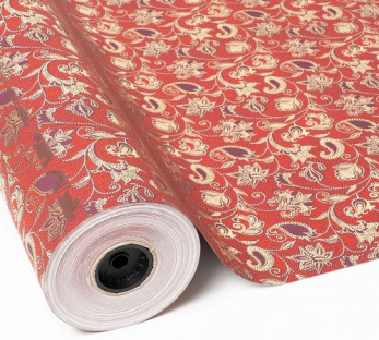 BOBINA PAPEL MET 70CMX25M ROJO COMB.