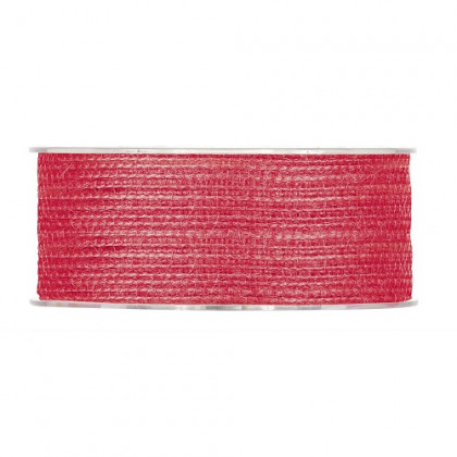 CINTA JUTA MM40X12MT ROJO
