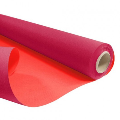 PAPEL 79CMX40M DOBLE ROJO/FUCSIA