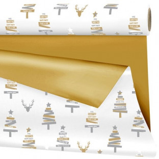 BOBINA OPACO BL/ORO ABETO 69CM X 40M