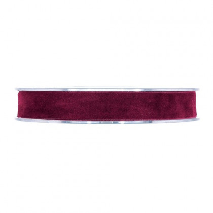 CINTA DOUBLE VELVET 15MMX7MT BORDEAUX