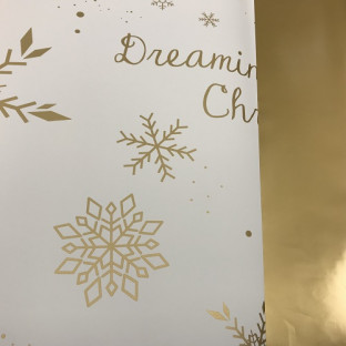 BOBINA OPACO NEVADA 70CMX40M NATURAL/ORO