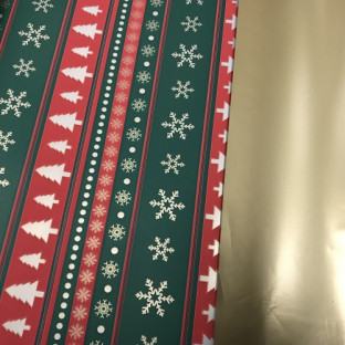 BOBINA OPACO NATURA 70CMX40M VERDE/ROJO