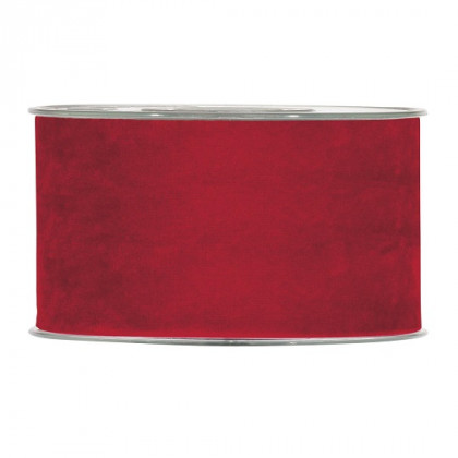 CINTA DOUBLE VELVET 63MMX7MT ROJO