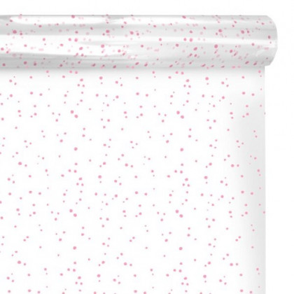 CELOFÀN TRANSPARENTE TOPO ROSA 70CMX50M