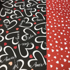 BOBINA DUO MAT 70CM X 40M CORAZON NEGRO