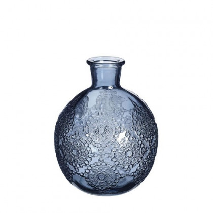 BOTELLA BOLOGNA H12 Ø9,5 AZUL OSCURO.