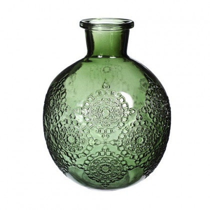 BOTELLA BOLOGNA H17 Ø13 VERDE OSCURO.