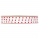 CINTA CORAZONES 6MMX25MT ROJO BLANCO