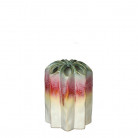 JARRÓN FLORERO RAINBOW POPPY L10,5XW10,5H15CM