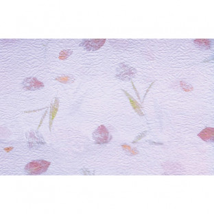 PAPEL HOJAS FLORES 50CMX50CMX10UNI LAVANDA