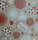 BOBINA PAPEL ECOLOGICO CORAZONES 62CM X 100M