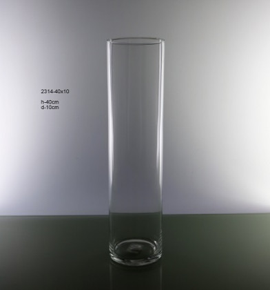CRISTAL CILINDRO H:40CM Ø:10