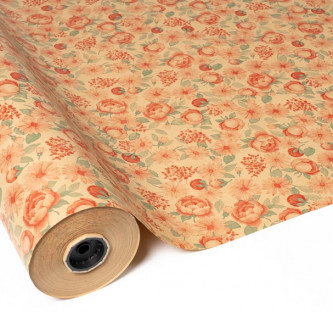 BOBINA PAPEL ECO 70CMX50M FLORES