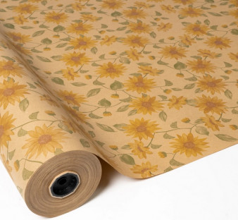 BOBINA PAPEL ECO 70CMX50M GIRASOLES