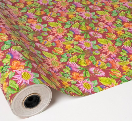 BOBINA PAPEL 70CMX50M COMB. FLORES