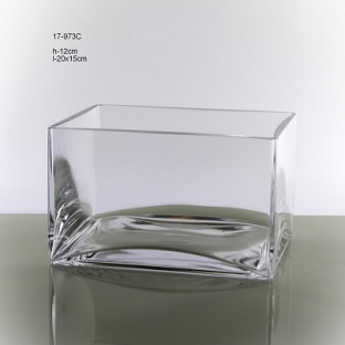 CRISTAL JARDINERA H:12 L:20x15CM