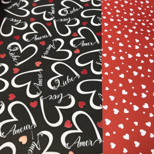 BOBINA DUO MAT 70CM X 40M CORAZON NEGRO