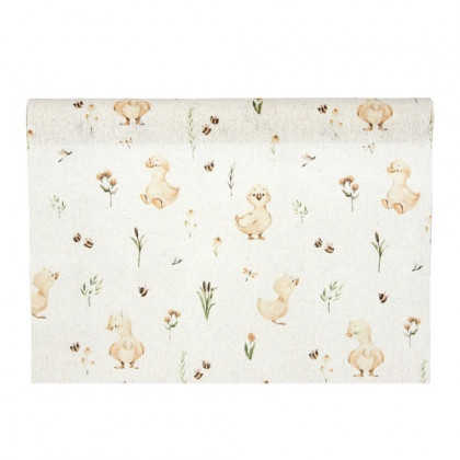 TELA FLORES Y PATITOS 48MMX1,8MT