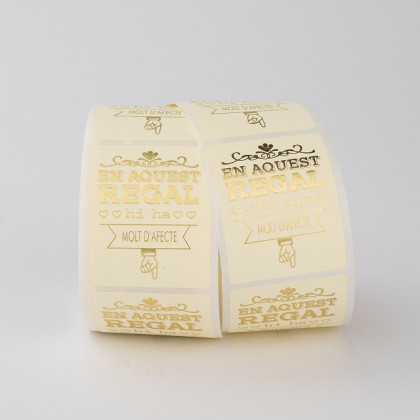 ETIQUETAS EN AQUT REGAL 250UNI