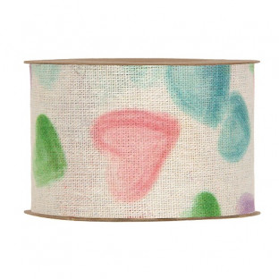 CINTA CORAZONES 63MMX20MT MIX COLOR