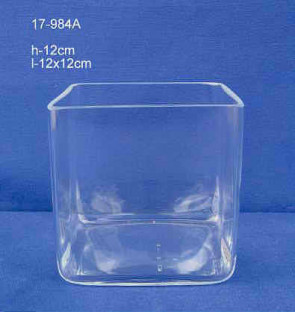 CRISTAL CUADRADO H:12X12CM