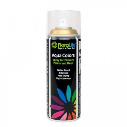 SPRAY FLORALIFE AQUA GOLD METALLIC.
