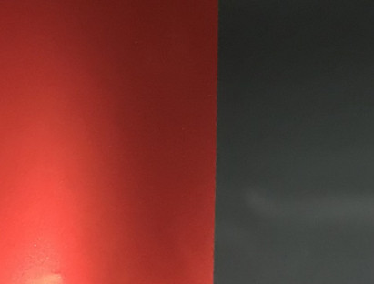 BOBINAS PP METAL LISOS ROJO/PLATA 70CMX50M