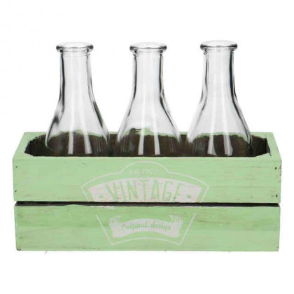 CRISTAL VINTAGE 3 BOTELLAS Ø:3,5-16CM