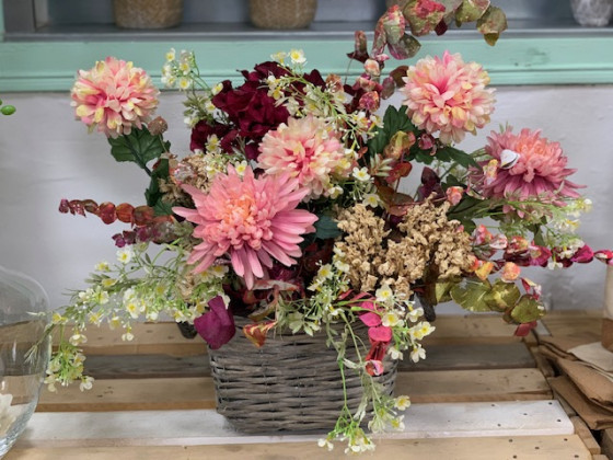 CENTRO ARTIFICIAL PICASO DAHLIA ROSA