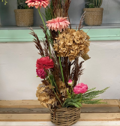 CENTRO ARTIFICIAL GERBERA RANUNCULUS