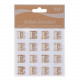 STICKERS LETRA E 10CMX10CM MADERA NATURAL(16 UNI)