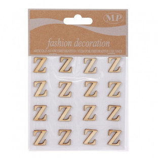 STICKERS LETRA Z 10CMX10CM MADERA NATURAL(16 UNI)