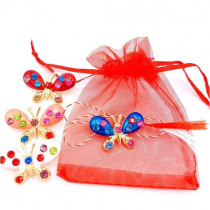 DETALLE MARZO BOLSA BROCHE MARIPOSA